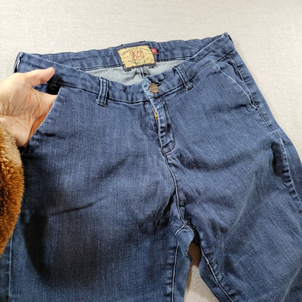 Dear John Denim Trousers Womens 31 Blue Good Flare Leg Stretch Jeans - Picture 4 of 11